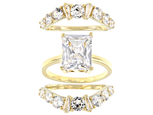 Bella Luce ® 7.09ctw Eterno™ Yellow Ring With Bands (5.93ctw DEW) - Size 8