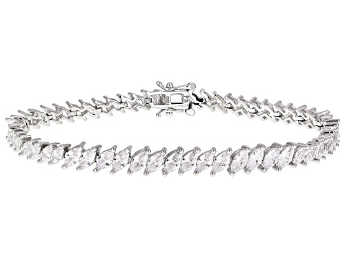 Bella Luce ® 49.21ctw White Diamond Simulant Rhodium Over Sterling Silver Jewelry Set (37.27ctw DEW)