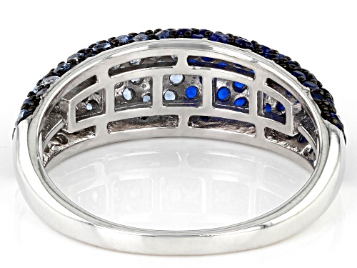 Bella Luce® 1.51ctwctw Lab Created Blue Spinel Rhodium Over Sterling Silver Ring - Size 8
