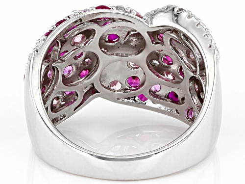 Bella Luce® 4.04ctw Multi Gem Simulants Rhodium Over Sterling Silver Ring - Size 7
