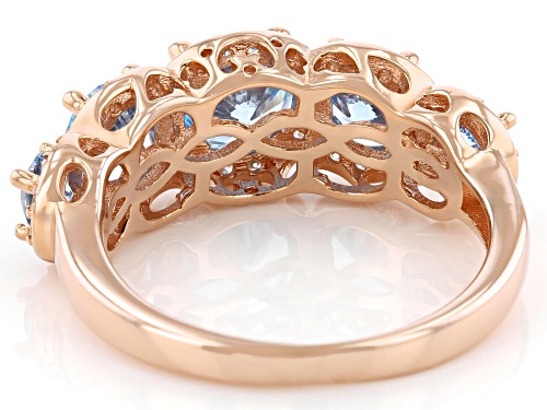 Bella Luce® Esotica™ 3.80ctw Neon Apatite And White Diamond Simulants Eterno™ Rose Ring - Size 5