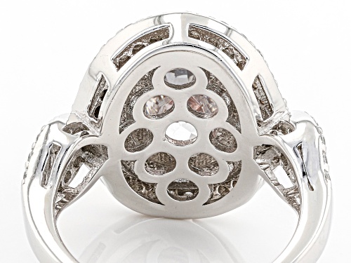 Bella Luce ® 4.77ctw White Diamond Simulants Rhodium And 14K Rose Gold Over Sterling Silver Ring - Size 8