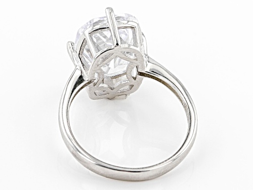 Bella Luce ® 9.51ctw White Diamond Simulant Platinum Over Sterling Silver Ring - Size 9
