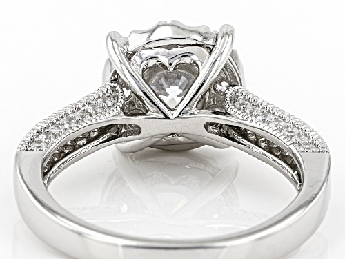 Bella Luce ® 2.52ctw White Diamond Simulant Rhodium Over Sterling Silver Ring (1.44ctw DEW) - Size 8