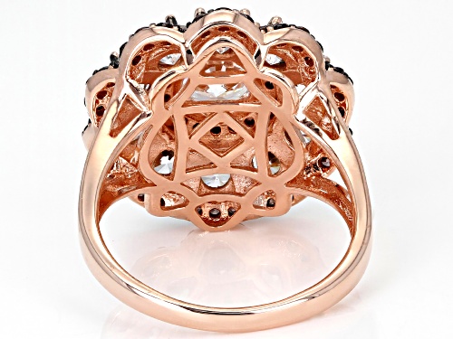 Bella Luce® 6.62ctw Mocha And White Diamond Simulants Eterno™ Rose Ring (4.00ctw DEW) - Size 7