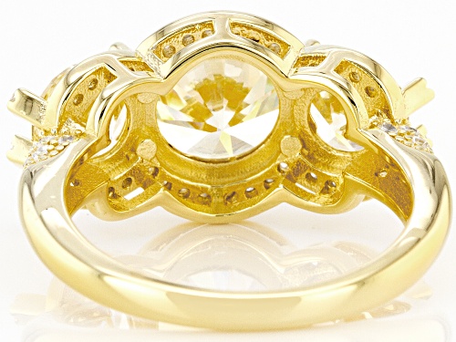 Bella Luce® 7.04ctw Canary And White Diamond Simulants Eterno™ Yellow Ring(4.26ctw DEW) - Size 12