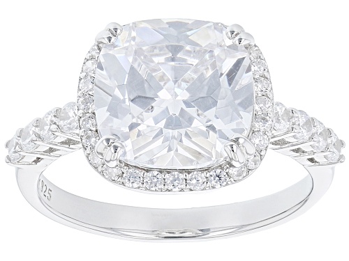 Bella Luce® 13.14ctw White Diamond Simulant Rhodium Over Silver Ring And Earrings Set(7.96ctw DEW)