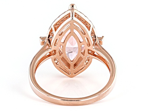 Bella Luce® Esotica™ 4.87ctw Morganite And White Diamond Simulants Eterno™ Rose Ring - Size 7