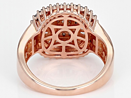 Bella Luce® 2.55ctw Mocha And White Diamond Simulants Eterno™ Rose Ring(1.54ctw DEW) - Size 5