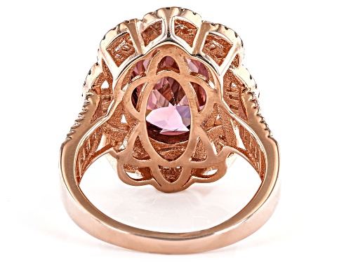 Bella Luce® Esotica™ 10.33ctw Blush Zircon And White Diamond Simulants Eterno™ Rose Ring - Size 10
