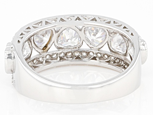 Bella Luce® 3.13ctw White Diamond Simulant Rhodium Over Sterling Silver Ring - Size 8