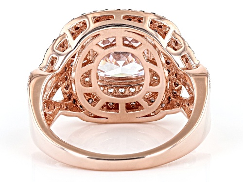 Bella Luce® 4.86ctw Mocha And White Diamond Simulants Eterno™ Rose Ring(2.94ctw DEW) - Size 11