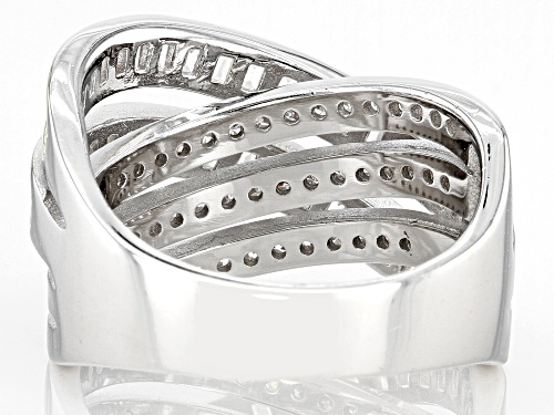 Bella Luce ® 2.54ctw White Diamond Simulant Rhodium And 14K Yellow Gold Over Sterling Silver Ring - Size 5