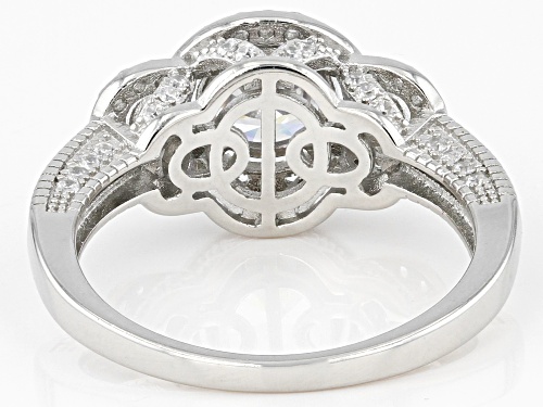 Bella Luce® 2.81ctw White Diamond Simulant Rhodium Over Sterling Silver Ring(1.70ctw DEW) - Size 10