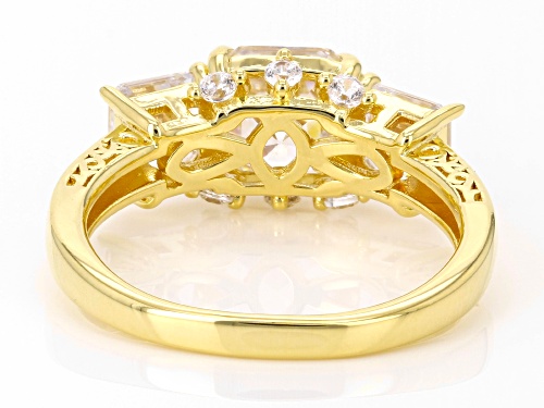 Bella Luce® 4.65ctw White Diamond Simulant Eterno™ Yellow Asscher Cut Ring (2.81ctw DEW) - Size 6
