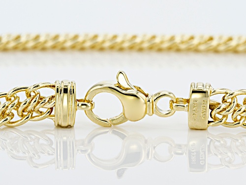 Moda Al Massimo® 18k Yellow Gold Over Bronze 8.5mm Sedusa Link 20 Inch Chain Necklace - Size 20