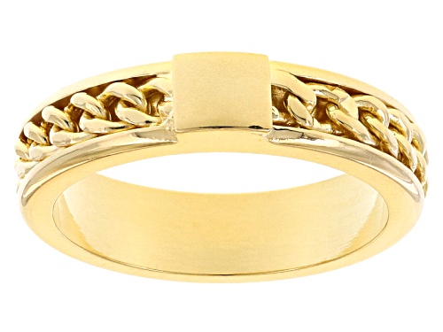 Moda Al Massimo® 18k Yellow Gold Over Bronze Curb Band Ring - Size 7