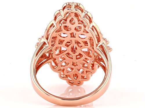 Bella Luce ® Esotica ™ 3.30ctw Morganite and White Diamond Simulants Eterno ™ Rose Ring - Size 6
