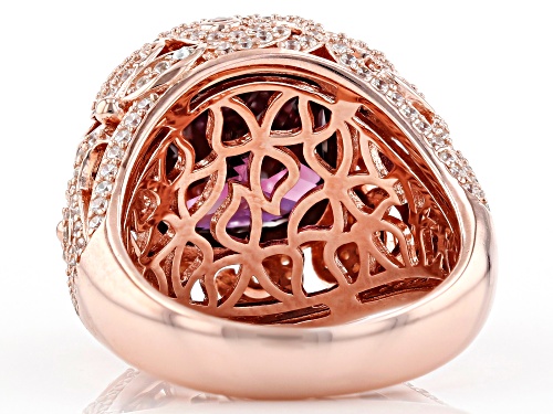Bella Luce ® 16.07ctw Esotica ™ Blush Zircon and White Diamond Simulants Eterno ™ Rose Ring - Size 8