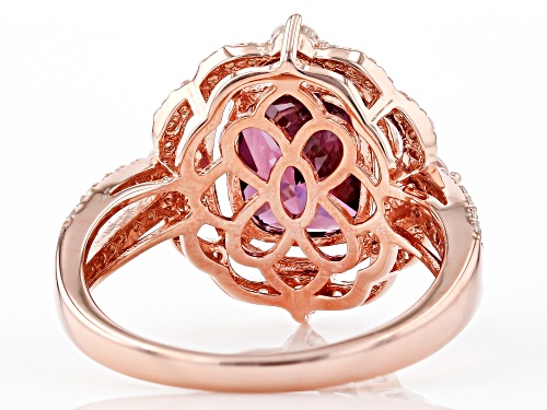 Bella Luce ® 6.28ctw Esotica ™ Blush Zircon and White Diamond Simulants Eterno ™ Rose Ring - Size 6