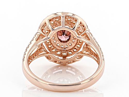 Bella Luce ® Esotica™ 2.70ctw Blush Zircon, Champagne, And White Diamond Simulants Eterno™ Rose Ring - Size 11