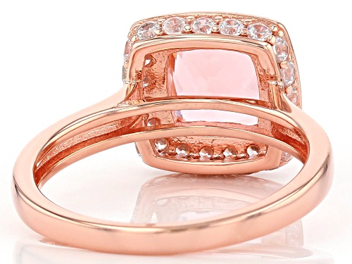 Bella Luce® Esotica™ 4.05ctw Morganite and White Diamond Simulants Eterno™ Rose Ring - Size 11