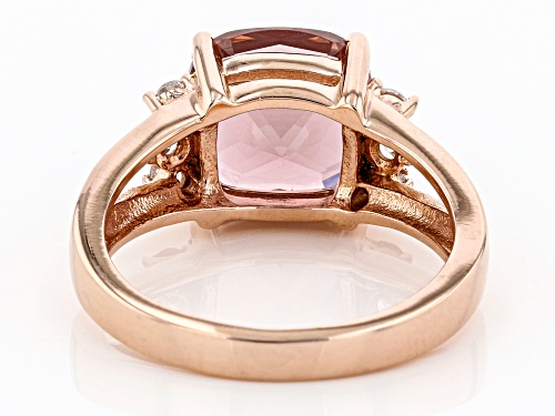 Bella Luce® 4.16ctw Esotica® Blush Zircon and White Diamond Simulants Eterno® Rose Ring - Size 7