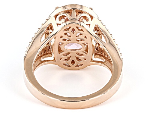 Bella Luce® Esotica™ 6.91ctw Morganite And White Diamond Simulants Eterno™ Rose Ring - Size 6
