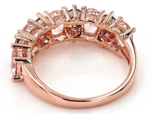 Bella Luce® Esotica™ 3.84ctw Morganite And Blush Zircon Simulants Eterno™ Rose Ring - Size 7
