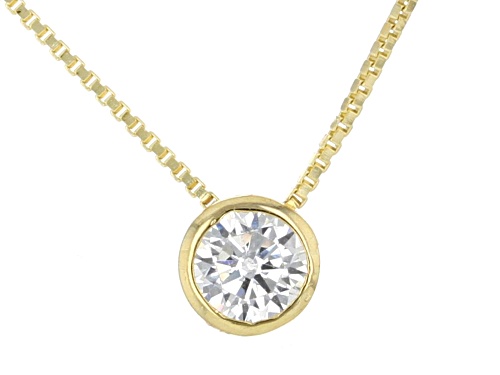 Bella Luce® 1.29ctw White Diamond Simulant Eterno™ Yellow Stud and Necklace Set with Box