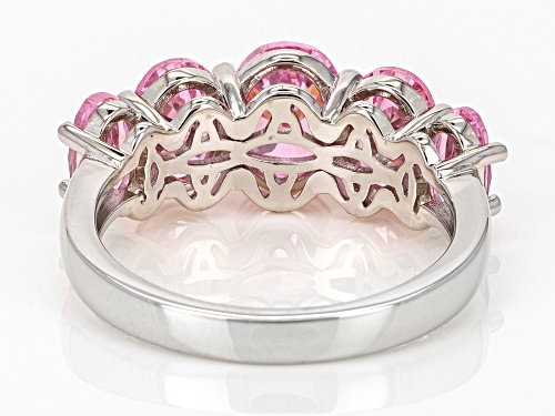 Bella Luce® 6.25ctw Pink Diamond Simulant Platinum Over Sterling Silver Ring (3.78ctw DEW) - Size 10
