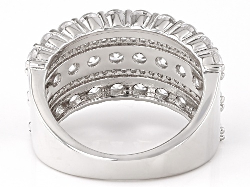Bella Luce® 5.25ctw White Diamond Simulant Rhodium Over Sterling Silver Ring (3.18ctw DEW) - Size 8
