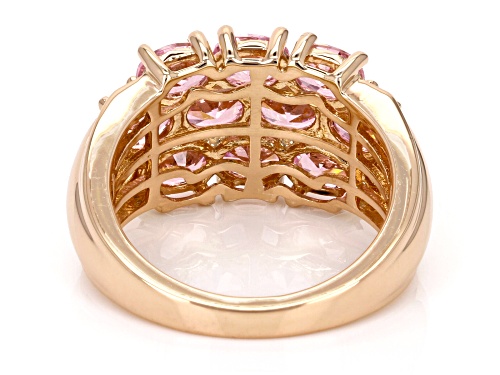 Bella Luce® 5.15ctw Pink And White Diamond Simulants Eterno™ Rose Ring (3.12ctw DEW) - Size 7