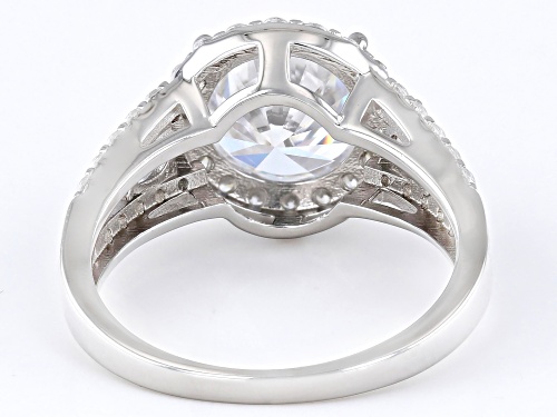 Bella Luce® 5.82ctw White Diamond Simulant Rhodium Over Sterling Silver Ring (3.52ctw DEW) - Size 5