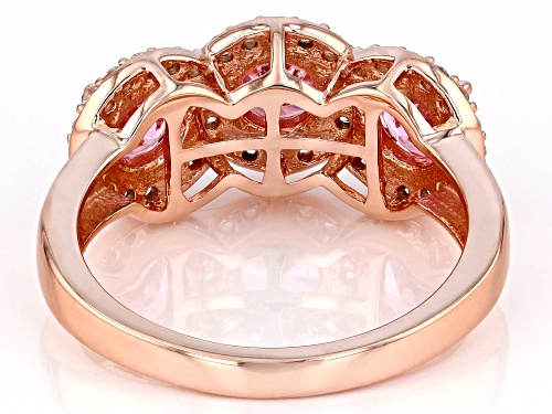 Bella Luce® 2.85ctw Pink And White Diamond Simulants Eterno™ Rose Ring (1.72ctw DEW) - Size 7