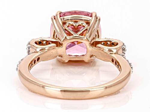 Bella Luce® 4.84ctw Pink And White Diamond Simulants Eterno™ Rose Ring (2.93ctw DEW) - Size 9