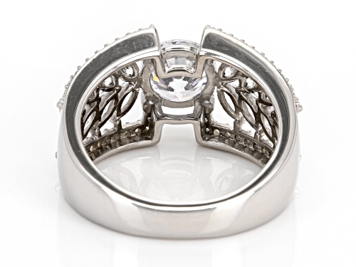 Bella Luce® 4.68ctw White Diamond Simulant Platinum Over Sterling Silver Ring (2.84ctw DEW) - Size 6