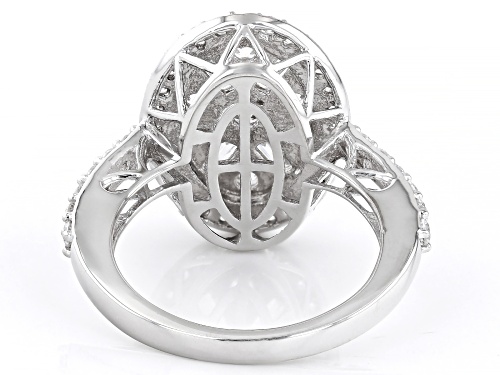 Bella Luce® 3.00ctw White Diamond Simulant Rhodium Over Sterling Silver Ring(1.81ctw DEW) - Size 8