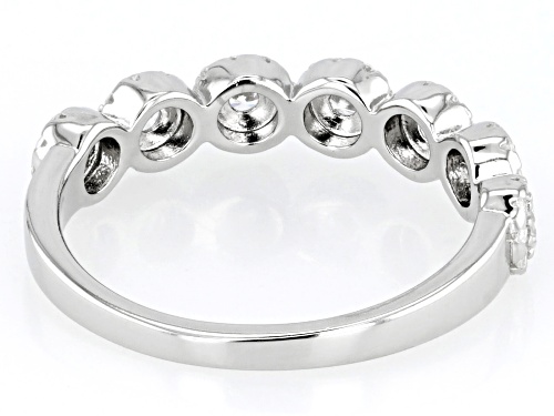 Bella Luce® 0.99ctw White Diamond Simulant Platinum Over Sterling Silver Ring(0.60ctw DEW) - Size 6