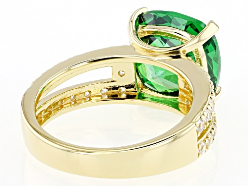 Bella Luce® 9.15ctw Emerald And White Diamond Simulants Eterno™ Yellow Ring - Size 8
