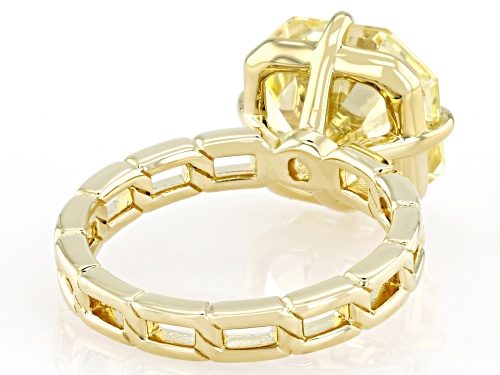 Bella Luce® 15.10ctw Canary Diamond Simulant Eterno™ Yellow Asscher Cut Ring(9.15ctw DEW) - Size 7