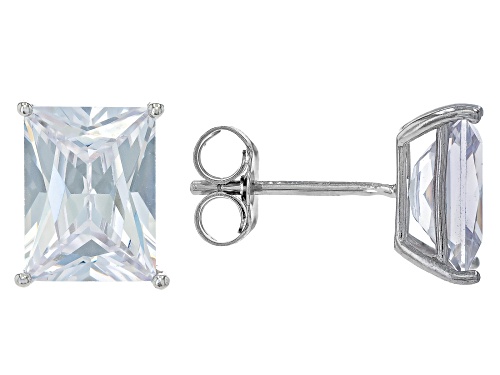 Bella Luce® 17.49ctw White Diamond Simulant Rhodium Over Silver Boxed Earring Set(10.60ctw DEW)