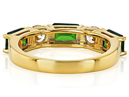Bella Luce® 4.64ctw Emerald And White Diamond Simulants Eterno™ Yellow Ring - Size 7