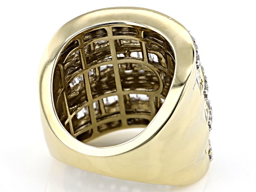Bella Luce® 5.25ctw White Diamond Simulant 18k Yellow Gold Over Brass Ring - Size 8