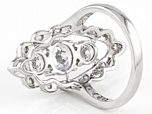 Bella Luce® 4.73ctw Rhodium Over Sterling Silver Ring (2.56ctw DEW) - Size 6