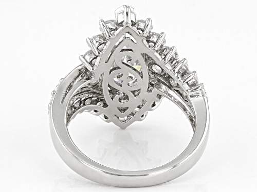 Bella Luce® 7.18ctw Platinum Over Sterling Silver Ring (3.93ctw DEW) - Size 7
