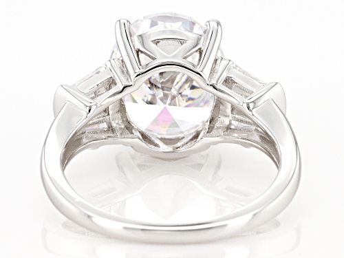 Bella Luce ® 7.95ctw White Diamond Simulant Platinum Over Sterling Silver Ring (5.65 DEW) - Size 10