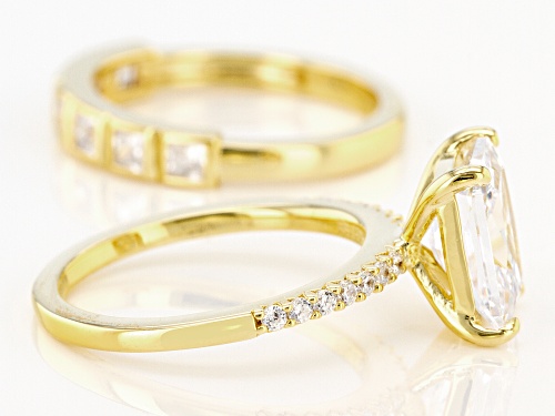 Bella Luce® 4.80ctw White Diamond Simulants Eterno® Yellow Ring With Band (3.32ctw DEW) - Size 11