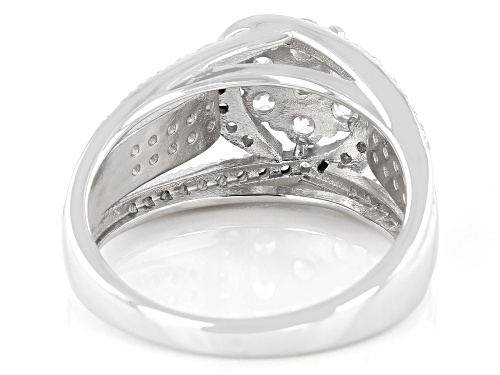 Bella Luce® 2.42ctw White Diamond Simulant Platinum Over Sterling Silver Ring (1.46ctw DEW) - Size 6
