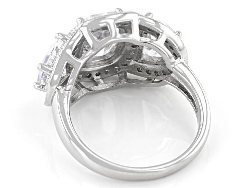 Bella Luce® 7.93ctw Platinum Over Silver Ring (4.80ctw DEW) - Size 9
